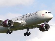 787-9 At East Midlands Airport On A Crew Training Flight Approaching Runway 27.