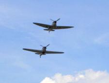 Hurricane And Spitfire Flypast