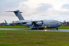 Qatar Emiri C17 Preparing To Leave Warton