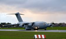 Qatar Emiri C17 Preparing To Leave Warton