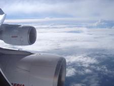 Iberia A340-600 In Flight Over Brazil