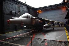 Harrier On The Forward Lift, Ark Royal.