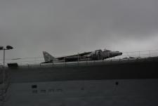 Harrier On Forward Deck Of Ark Royal