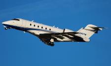 Bombardier Challenger 300 # N866TM @ Manchester 18/11/2012.