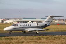 Cessna Citation CJ2 # G-SONE @ Blackpool 03/01/2013.