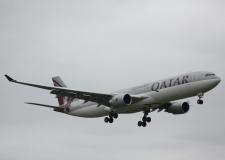 Qatar A330-302 # A7-AED @ Manchester 03/09/2011.