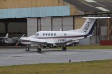 Beechcraft B200 # G-OCEG @ Blackpool 04/02/2013.