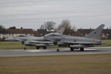 2 X Typhoon @ Warton 06/03/2012.