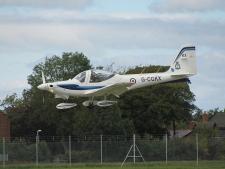 Grob G115E Tutor # G-CGKX @ BAE Warton 09/08/2011.