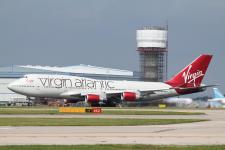 Virgin B747-41R # G-VXLG @ MAN 09/08/2012.
