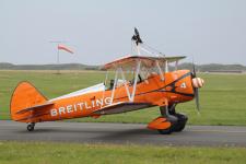 Boeing Stearman B75 # SE-BOG @ Blackpool 12/08/2012.