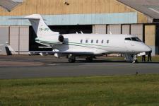 Challenger 300 # ZS-JPO @ Blackpool 12/10/2015.