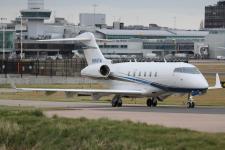 Challenger 300 # N866TM @ Manchester 14/04/2013.