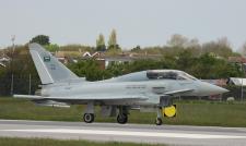 RSAF Typhoon # ZK087 @ Warton 17/05/2013.