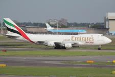 Emirates Skycargo B747-4HAERF # OO -THC @ Schiphol 17/06/2012.