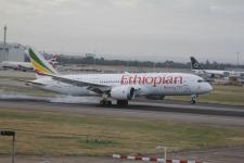 Ethiopian B787-8 Dreamliner # ET-AOR @  LHR 18/08/2013.