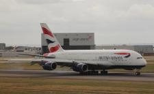 British Airways A380-841 # G-XLEA landing @ LHR 18/08/2013.