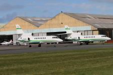 Falcon's 50EX # N39WP + N26WP @ Blackpool 22/09/2015.