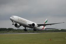 Emirates B777-300ER # A6-EBG @ Manchester 26/06/2013.
