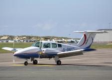 Beech 76 # G-BNYO @ Blackpool 26/07/2011.