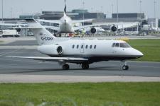 Hawker 125-800XP # G-CGHY @ Manchester 26/07/2012.