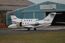 BE400XP # G-KLNR @ Blackpool 28/02/2014.