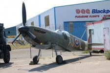 Spitfire # PL256 @ Blackpool 16/07/2019.