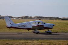 # G-AYMK Piper PA-28-140 @ Blackpool 21/02/2018.