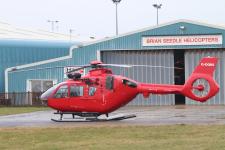 EC135 T2 # G-DORS @ Blackpool 15/03/2018.