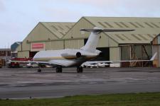 Global Express BD-700-1A10 # F-HXRG @ Blackpool 10/11/2017