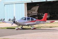 Cirrus SR22 # N264MC @ Blackpool 09/08/2018.