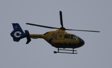 Eurocopter EC135 T2 # G-NWEM @ Hoddlesden 07/04/2017.