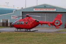 Eurocopter EC 135 T2 # G-GOWF @ Blackpool 08/02/2018.