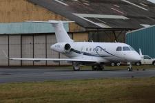 Embraer Legacy 500 # M-ORIS @ Blackpool 08/02/2018.