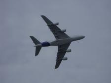 Airbus A380 Steep Left Turn Filton 2010